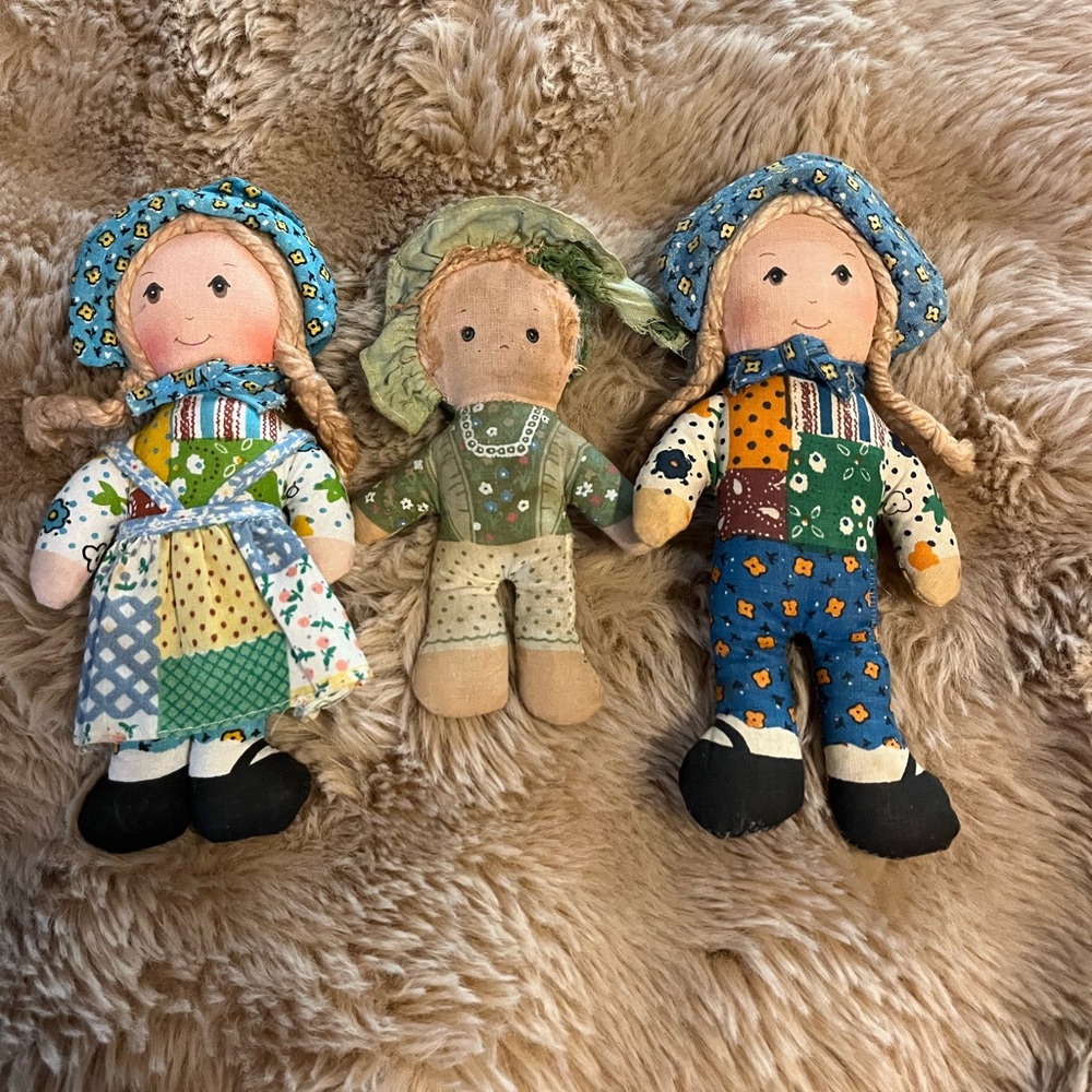 3 Vintage holly hobbie dolls